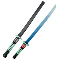 Pedang Samurai LED Katana Bercahaya Lampu Kelap-Kelip Bilah Berpendar untuk Souvenir Pesta Perlengkapan Acara Cosplay Grosir Stok Banyak