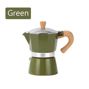 Vente chaude Personnalisé 1/6/9 tasses vert expresso cafetière moka pot classique cuisinière expresso aluminium maker - Product Image 1