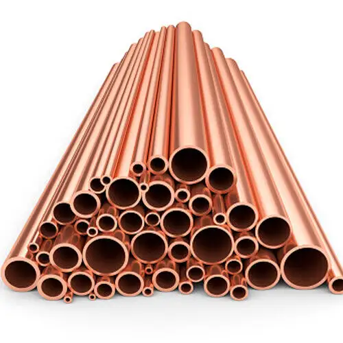 Venta directa de fábrica tubo de cobre rojo puro C10100 C11000 C10200 C12000 duro 1/2mm 150mm 200mm diámetro tubo de cobre redondo