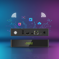 GX6607 DVB-S2/S2X MeeCast 数字卫星电视接收器 塑料外壳 内置 WiFi 以太网 高清 H.265 FTA 在线升级 12 个月 C/Ku 频段