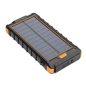 2024 New Products Portable Waterproof Solar Powerbank 10000mah Can Be Customized Fast Charging Mobile Power Bank
