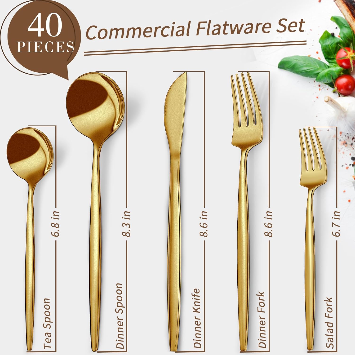 Matte Gold-5pcs