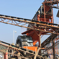 Laveuse de sable XS-3016, fournisseur leader en Chine pour les carrières de gravier et de sable, avec roues pour l'exploitation minière