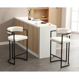 Taburete de Bar Moderno con Respaldo - Diseño Minimalista Elegante <span class=keywords><strong>para</strong></span> Bar, Cafetería y Cocina - Product Image 3