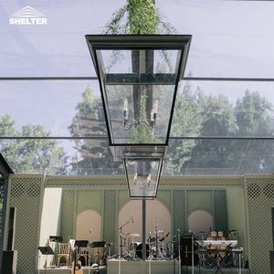 Tenda di Lusso con Struttura a Padiglione per Eventi, Chiesa, Atrio, Matrimoni, Feste, con Pareti Trasparenti in Vetro - Product Image 5