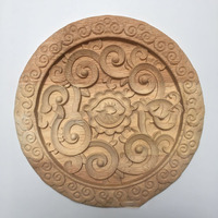Cadre photo miroir ovale en bois massif sculpté, style européen, non fini, pour décoration murale DIY