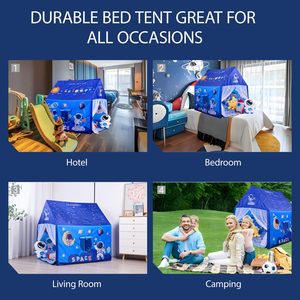 Tienda <span class=keywords><strong>de</strong></span> campaña para dormir para niños <span class=keywords><strong>de</strong></span> tela <span class=keywords><strong>de</strong></span> lona para interiores con tema <span class=keywords><strong>de</strong></span> espacio fácil <span class=keywords><strong>de</strong></span> limpiar para niños - Product Image 4
