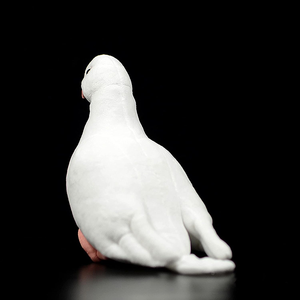Giocattolo di Peluche a Forma di Piccione <span class=keywords><strong>Bianco</strong></span>, Simulazione Realistica, Cartone Animato Carino per Bambini e Bambine, Bambola di Peluche Personalizzata a Forma di Colomba - Product Image 3
