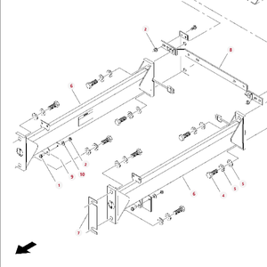 تجميع قضبان ، توصيل ماسي فيرجوسون كبيرة OEM No.700177757 AGCO قطع غيار ما بعد البيع من المصنع مباشرة - Product Image 2