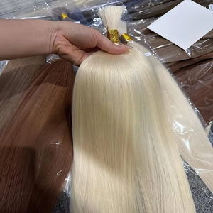 Extensiones de Cabello Humano Liso Rubio, 100% Natural, Sin Trama, Paquetes Negros Naturales, Cabello Brasileño <span class=keywords><strong>613</strong></span> para Trenzas - Product Image 4