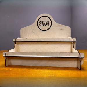 Expositor de Madera Artesanal Personalizado 39x20x24cm, Almacenamiento Multicapa para Jabones y Joyas, Estilo Moderno Minimalista - Product Image 3