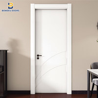 Portes d'intérieur qualifiées en WPC porte en bois prémontée à panneau polonais étanche pour la maison vente en gros