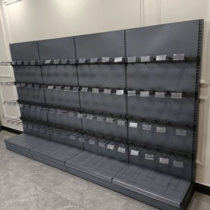 Supermercato doppio lato metallico leggero antiruggine mensola espositore-Multi cassa <span class=keywords><strong>Gondola</strong></span> per Super negozio vendita diretta alla fabbrica - Product Image 2