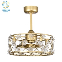 Ventilateur de plafond avec lumière D057, avec télécommande, 48 cm, 3 couleurs, ventilateur de plafond simple