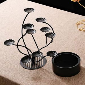 中式豪华铁艺多层展示架，用于干冰树盘、荔枝虾球、创意拼盘派对 - Product Image 3