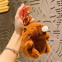 Vente chaude Capybara Kechain Peluche Jouets Usine 11cm Capybara Pluch Porte-clés