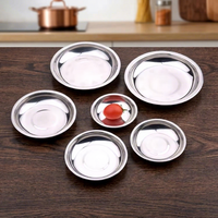 Plateau à condiments et snacks en acier inoxydable, sans aimant, motif uni, moderne et minimaliste, pour fabricants