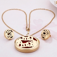 Liontin Cinta Baja Nirkarat Liontin Perhiasan Womens Day Ibu Mama Penyebar Aroma Terapi Minyak Esensial Kalung