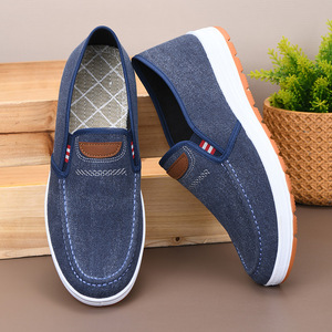 Zapatillas casuales de lona transpirables estilo Pekín antiguo para <span class=keywords><strong>hombre</strong></span>, de suela blanda, tipo papá, con patrón sólido y forro de algodón para primavera, de <span class=keywords><strong>outlet</strong></span> de fábrica. - Product Image 2