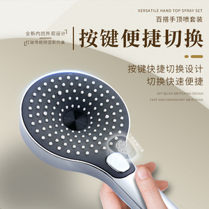 Juego de Ducha de Techo Royal Sidan con Pantalla Gigante, Panel Redondo de 12 Pulgadas con Cabezal de Ducha Manual de Tres Velocidades, Montado en la Pared - Product Image 1