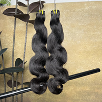 Extensions de Cheveux Humains Naturels Vierges Bruts de Grade 12A, Double Tissage, Ondulés, Alignés dans le Sens de la Cuticule, Vente en Gros