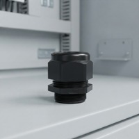 Presse-étoupe en nylon PA66 étanche IP68 PG7-PG63 avec contre-écrou et rondelle pour boîtes de jonction et panneaux de commande