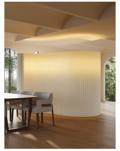 Divisor de partición de papel ajustable de longitud, pared de papel portátil plegable para decoración de boda en casa - Product Image 1