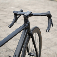 TOSEEK 8K UD Carbonfaser-Rennradlenker 31,8mm Interne Kabelführung Aero-Rennradlenker Ergonomisch 256g