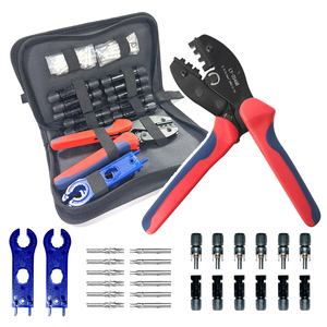 Juego de alicates crimpadores y pelacables manuales para terminales de cable, herramientas de crimpado solar fotovoltaico para sistemas fotovoltaicos - Product Image 2