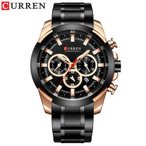 CURREN-<span class=keywords><strong>Reloj</strong></span> de acero inoxidable a prueba de agua con cronógrafo para hombre, cronógrafo para envío, elegante, odm, 8361 - Product Image 1