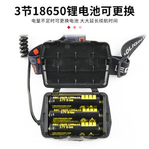 Linterna Frontal LED P70 Recargable con Carga Tipo C, Batería de 3600 mAh, Iluminación para Exteriores con Función de Zoom y Enfoque - Product Image 5