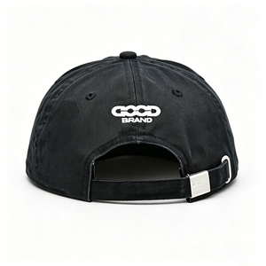 หมวกแก๊ปปักลายตัวอักษรสีดำแบบยูนิเซ็กซ์ 6 แผง ผ้าแคนวาส พร้อมหัวเข็มขัดโลหะ สำหรับใส่ลำลองทุกวัน - Product Image 6