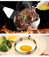 Kit de Accesorios para Parrilla Exterior Tc, Juego de Espátulas, Juego de Herramientas Duraderas para Parrilla Plana, Utensilios de Cocina para Asar
