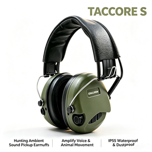 Auriculares Electrónicos Tácticos para Tiro TACCORE S Factory, SNR27dB, Impermeables, con Protección Auditiva Electrónica y Captación de Sonido - Product Image 4
