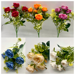 Bouquet <span class=keywords><strong>de</strong></span> roses artificielles faites à la main en gros – Fleurs réalistes longue durée pour mariage, fête des Mères, remise <span class=keywords><strong>de</strong></span> diplôme, décoration intérieure et événements festifs - Product Image 4