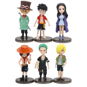 Nuevo 6 Unids/set Figuras Japonesas De <span class=keywords><strong>Anime</strong></span> Luffys <span class=keywords><strong>Figura</strong></span> De Acción De PVC - Product Image 2