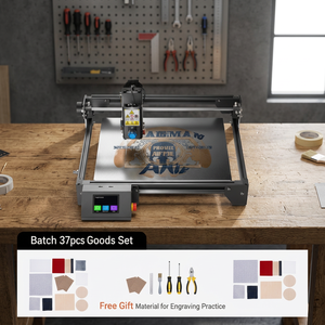 Graveur laser à diode RAY5 20W pour acrylique, pierre, métal, plastique, verre, caoutchouc, bois, contreplaqué, MDF, nouvelle fonction 3D AI pour la maison - Product Image 2