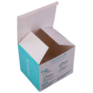SUNSHINE KN95 <span class=keywords><strong>FFP2</strong></span> <span class=keywords><strong>Mascarilla</strong></span> Quirúrgica Caja de Embalaje de Papel 3 Capas Uso Civil Médico Personalizado Color Impreso 50 PCS Tarjeta Caja de Papel - Product Image 6