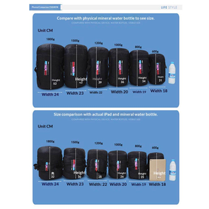 Saco <span class=keywords><strong>de</strong></span> <span class=keywords><strong>Dormir</strong></span> Doble <span class=keywords><strong>de</strong></span> Nailon con Relleno <span class=keywords><strong>de</strong></span> Plumón para Clima Frío, Estilo Sobre, Unisex para Adultos, Ideal para Camping y Senderismo - Product Image 6