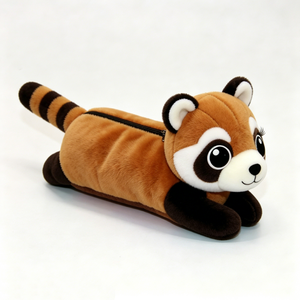 customized Cute animal plush <b>makeup</b> storage pouch, Back to school plush stationery accessory - Product Image 4