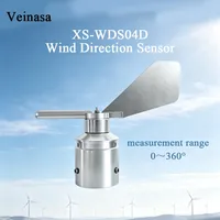 XS--WDS04D Mini Sensor de Dirección del Viento, Vainica de Acero Inoxidable, Transmisor 0-360, Resistente al Agua y a la Corrosión, RS485