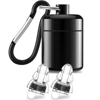 Bouchons d'oreilles de concert haute fidélité SNR 23db Protection auditive antibruit en silicone avec fonction de sécurité pour les concerts