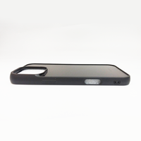 Coque de téléphone personnalisée noire de haute qualité pour iPhone, avec bord circulaire et coque noire cannelée, pour la chaîne d'approvisionnement mondiale