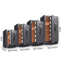 Coffre-fort électronique intelligent avec contrôle WiFi par application, verrouillage biométrique par empreinte digitale et mot de passe, pour armoire de sécurité