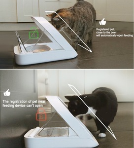 Nouvelle innovation : distributeur automatique de nourriture pour animaux de compagnie intelligent <span class=keywords><strong>avec</strong></span> identification par microchip, adapté aux aliments secs et humides, bols pour chiens - Product Image 3
