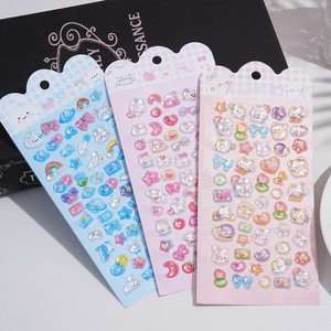 Autocollants en résine 3D mignons d'animaux japonais (panda, lapin) effet cristal gonflé pour coques de téléphone, gobelets et décoration d'ongles - Product Image 6