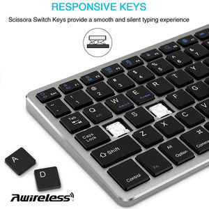 Clavier sans fil Bluetooth compact personnalisable en espagnol et en français, compatible ROHS, pour PC, ordinateur, tablette - Product Image 6