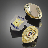 Badge d'investigation de l'Association nationale des pompiers, logo personnalisé en usine, 3D, protection incendie, électroplaqué, support en métal moulé