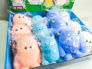 2023 New Kids & Adult Stress Relief Animal Toy Plastic & Silicone Stretch <b>Squeeze</b> Snow Monster Sensory Fidget Squishy <b>Ball</b> - Product Image 4