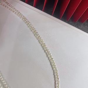 Collier de perles Keshi de 2-3 mm pour diffusion en direct, extrêmement blanc, couleur du corps brillante, rare, couleurs multiples superposées - Product Image 2